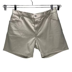 LEVI'S | Misses Straight Leg Jean Shorts Classic Stretch Khaki 16 Misses